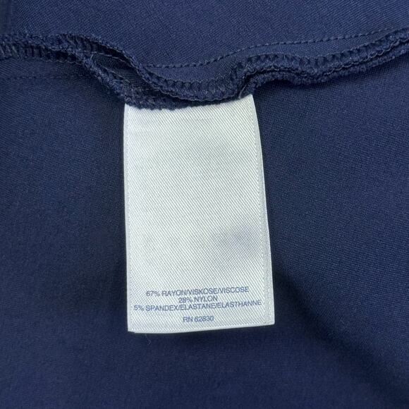 Lands' End Navy Blue Sleeveless Fit & Flare Dress - Picture 9 of 9